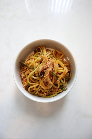Guilt-Free Sweet & Spicy Zoodles (Chicken)